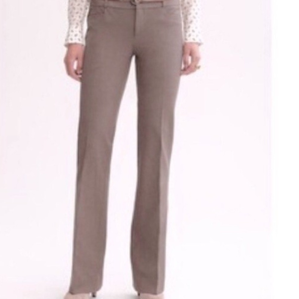 Banana Republic Ryan Fit Taupe Heather Straight Leg Trouser Pant NEW NWT Size 8r